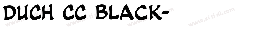 DUCH CC Black字体转换